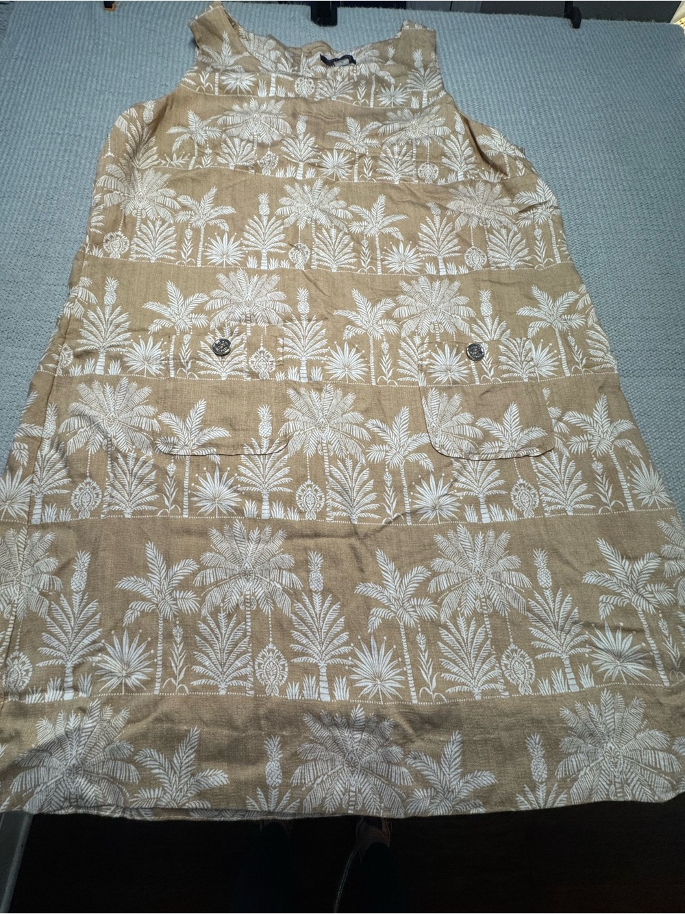 Tommy Hilfiger Dress in tan with white palms
